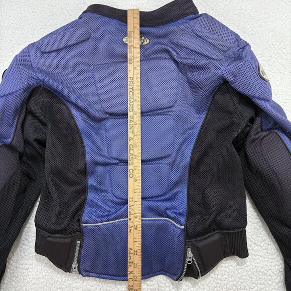 Joe Rocket Motorcycle Jacket Womens XL Ballistics Armor Padded Mesh Blue Purple - Picture 10 of 11
